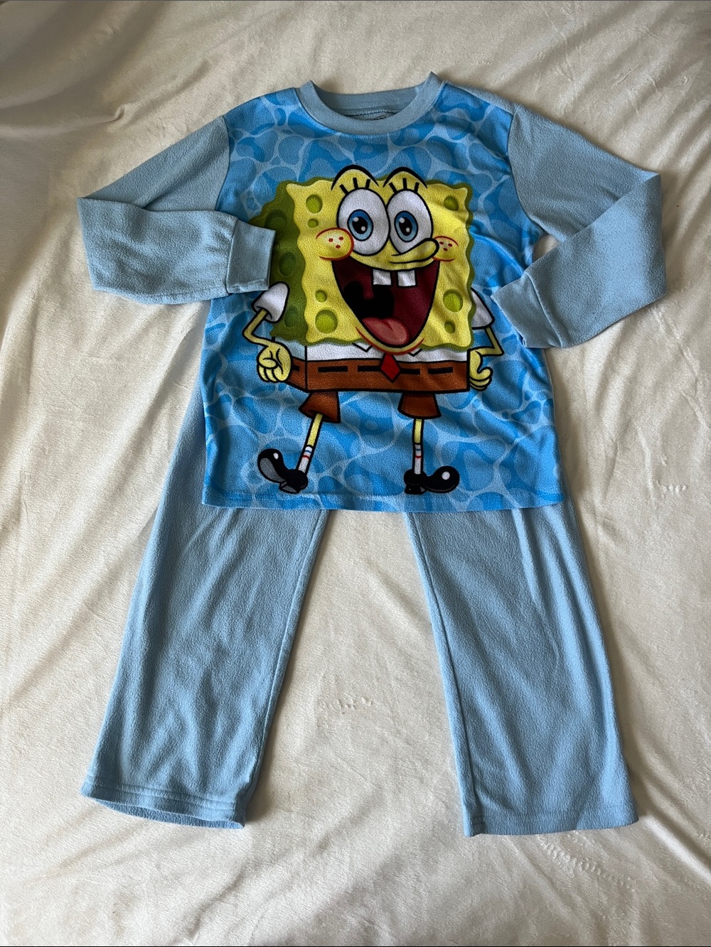 SpongeBob SquarePants Light Blue Kids Two-Piece Pajama Set